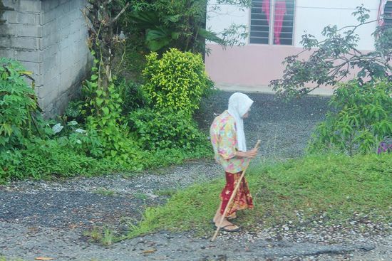 ... die rüstige Dame kam deutlich schneller voran als wir ...