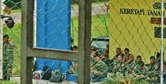 ... Grenzschützer bei der Arbeit ...