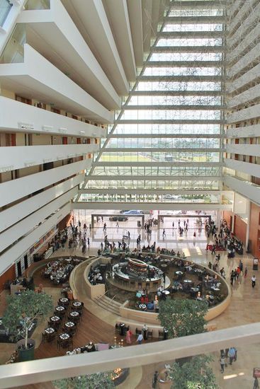 ... nochmal die Lobby - diesmal aus der Vogelperspektive ...