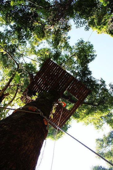 ... Blick vom Grund der kleinen 10 Meter-Abseil-Passage ...