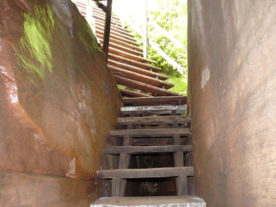 Ganz schön steil, aber es wird viel interessanter!