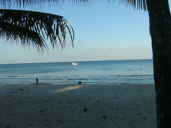 Einer der ersten Blicke auf "unseren Beach"