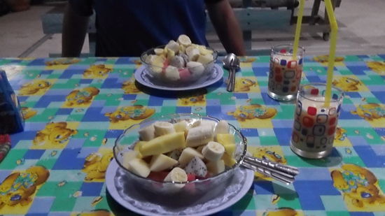 ....und immer viel frisches Obst zum Nachtisch 