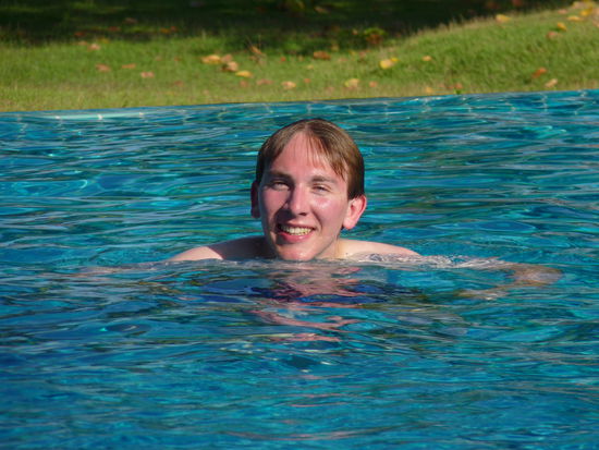 ...gibt es eine Planscherei im Pool!