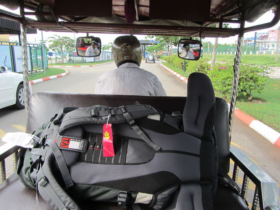 Auf dem Weg zum Flughafen