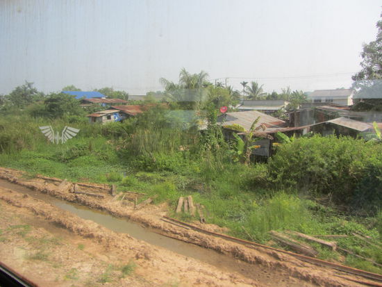 Blick aus dem Fenster auf die unglaubliche Landschaft Nord-Thailands