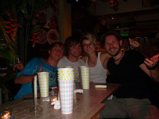Beim ersten Chang Bier in Bangkok