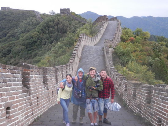 die einzigen Touristen....