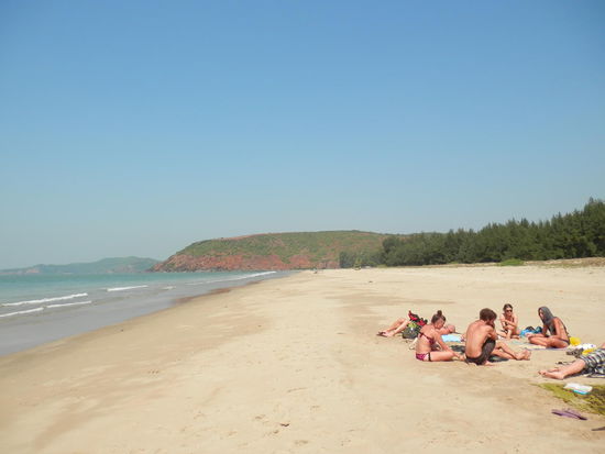 ausser uns gibt es am Badam-Beach nichts...