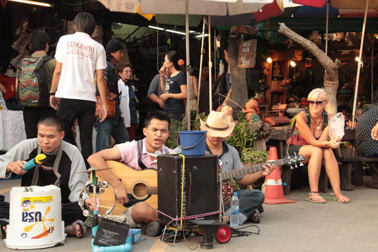 blinde Musiker am Weekendmarket