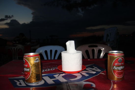 eins, zwei, drei....und schon ist ne' Serviette herbei....