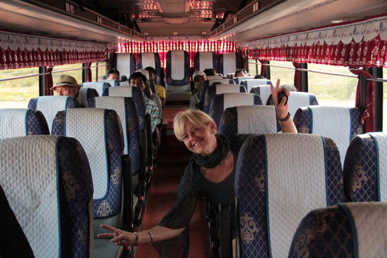 wir fahren mal wieder Bus, diesmal sehr nobel....