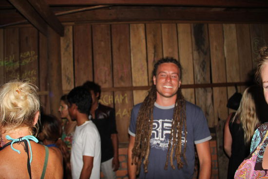 Piedro unser Smile-Boy, er und wir fuhren völlig auf "Cat Empire" ab....