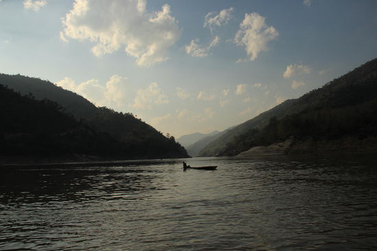 Morgenstimmung auf dem Mekong...
