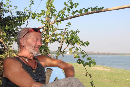 während Walter die herrliche Aussicht genießt.....