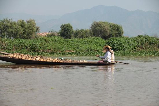 ...alles wird übers Wasser transportiert