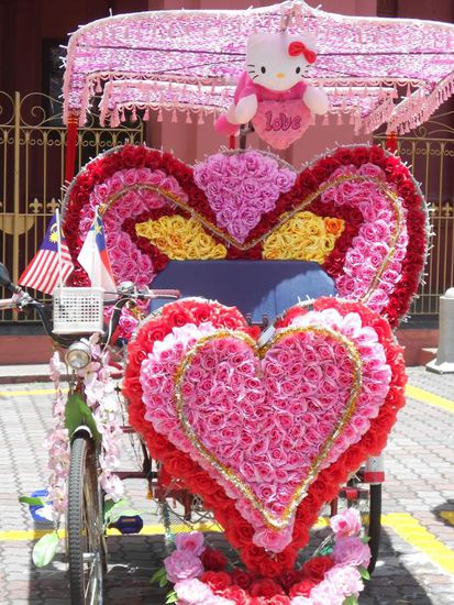 kitschig schöne Rikschas...