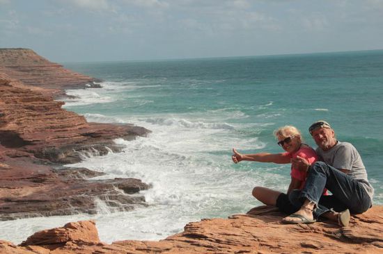 hier waren die Wellen bis zu vier Meter hoch