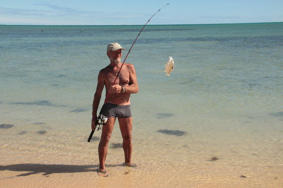 Hurra, der erste Fisch....