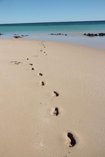 deine Spuren im Sand, die ich gestern noch fand......lalala....