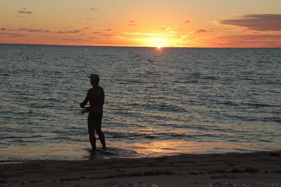 ...ein einsamer Fisherman...