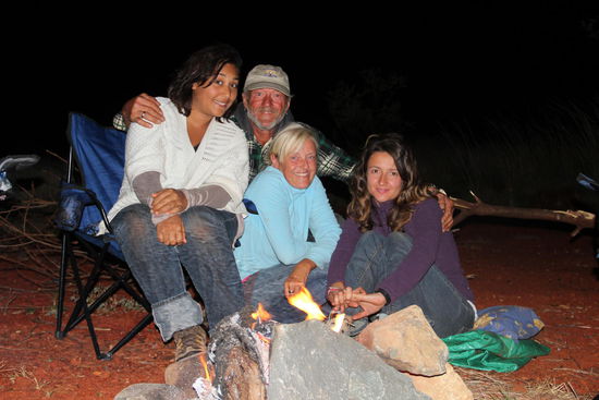 schön, wenn man nicht immer alleine ist.....hier mit Stephanie und Lilia aus Frankreich...