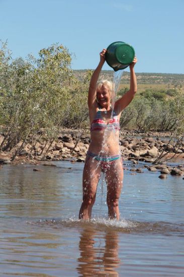 ....und ich ein erfrischendes Bad nehme,