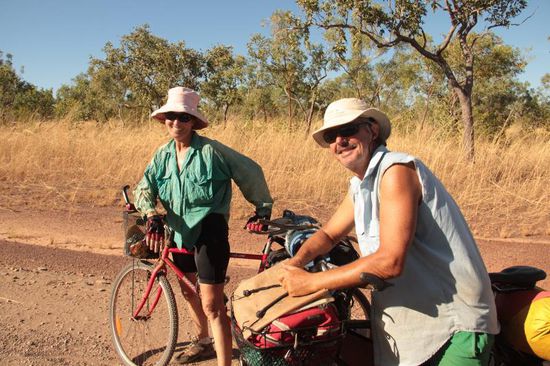 nette Bekanntschaft: die beiden radeln diese Strecke...