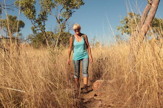 wandern durch die Kimberley's auf der Suche nach Wasser....