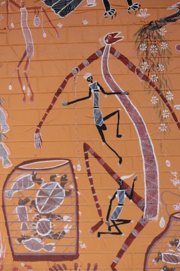 Hauswand in Katherine.....