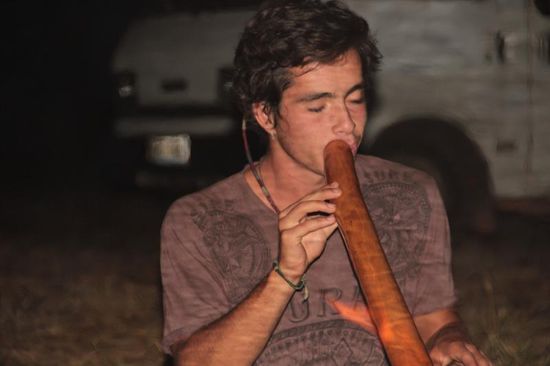 vereint mit sich und der Musik....