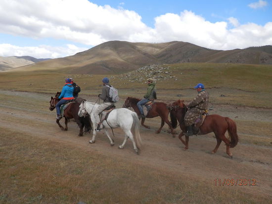 unsere kleine europaeische Trekkingtruppe...