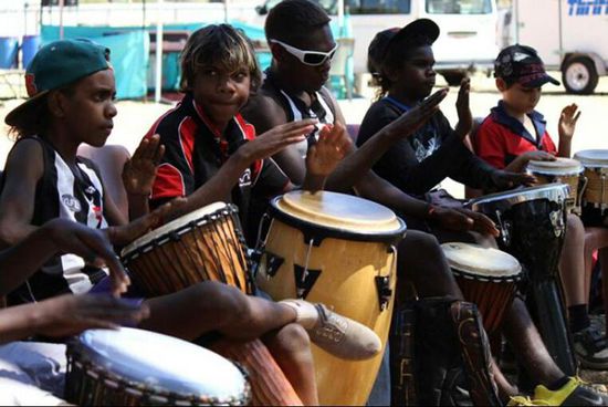 Er hat die besten Trommler mitgebracht....