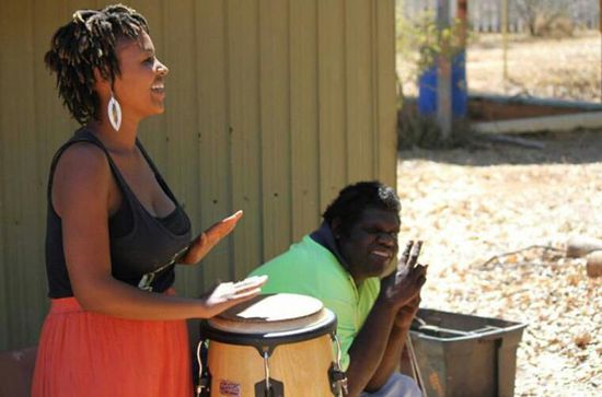 Sie hat afrikanischen Rhythmus im Blut......