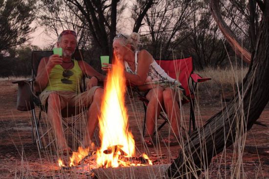 ...das obligatorische Feuer, Prosit auf Australien!