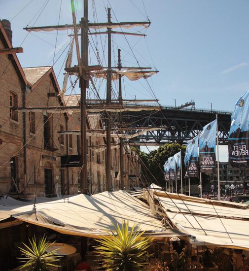 das älteste Viertel "the Rocks"...