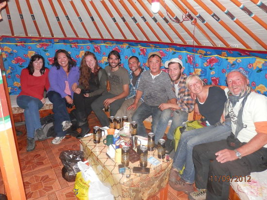 der letzte Abend in der Jurte....