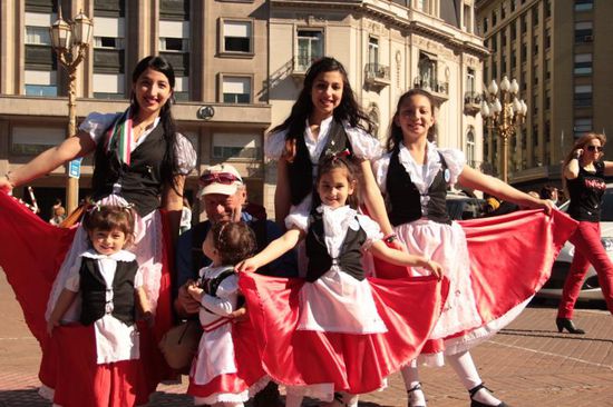 ...ein italienisches Fest am Plaza de Mayo....