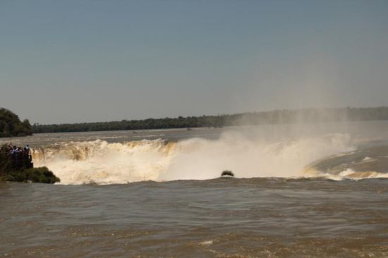 ...von oben wirken die Wasserfälle noch recht harmlos....
