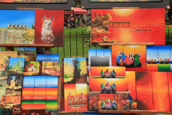 bunte peruanische Kunst...