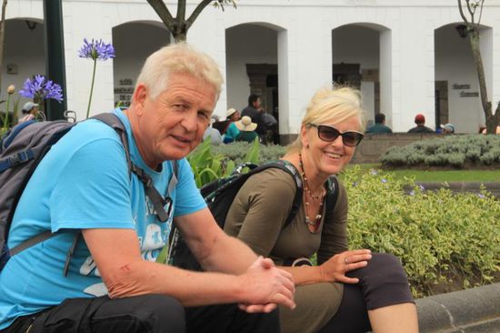 Heinz ist unser Stadtführer und Translater