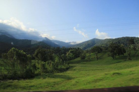 saftig grüne Landstriche...