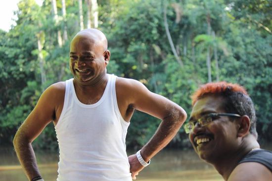 eine lustige Deligation aus Sri Lanka