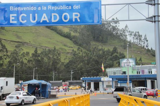 Vielleicht "Auf Wiedersehen Ecuador"?