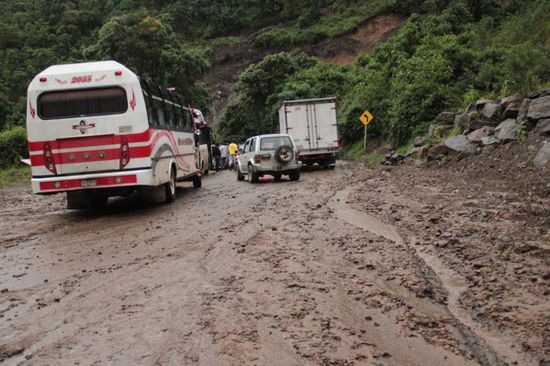 Schlamm behindert die Weiterfahrt...