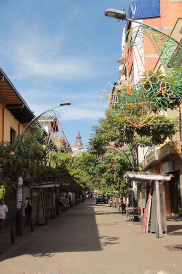 hübsche Fußgängerzone