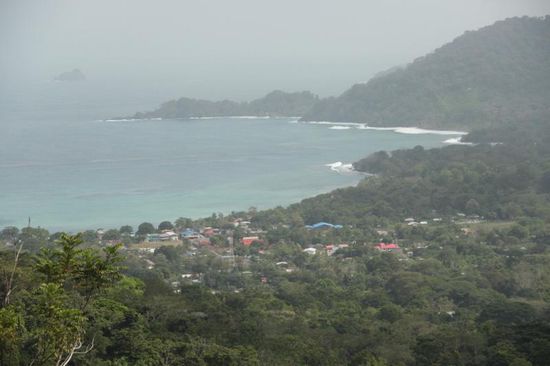 Caburgana von oben Wanderung nach Sapzurro