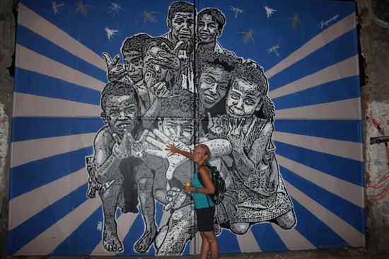 starke Malereien zieren die alten Mauern von Cartagena....