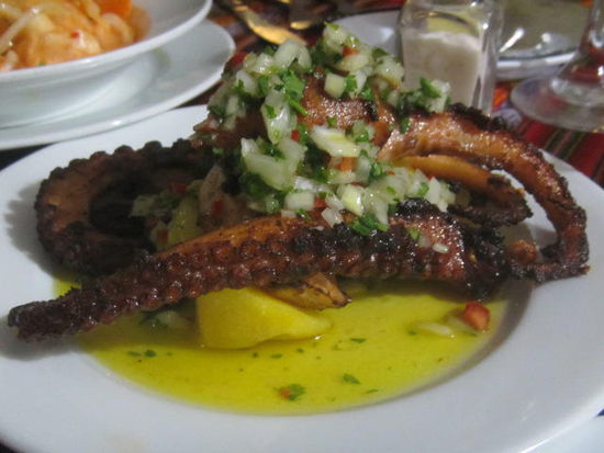 Hmmm....gegrillter Octopus