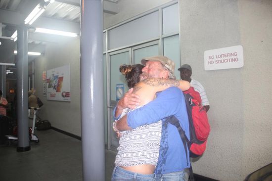 Wiedersehensfreude am anderen Ende der Welt.....